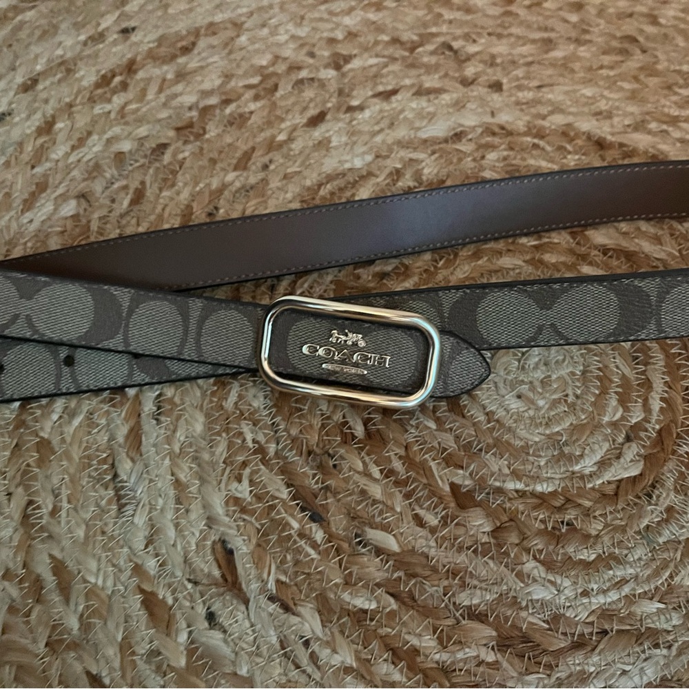 Brand new coach authentic leather belt